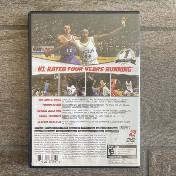 NBA 2K9 NCAA 2K7 Sony PlayStation 2 PS2 COMPLETE MANUAL  TESTED - Picture 3 of 7